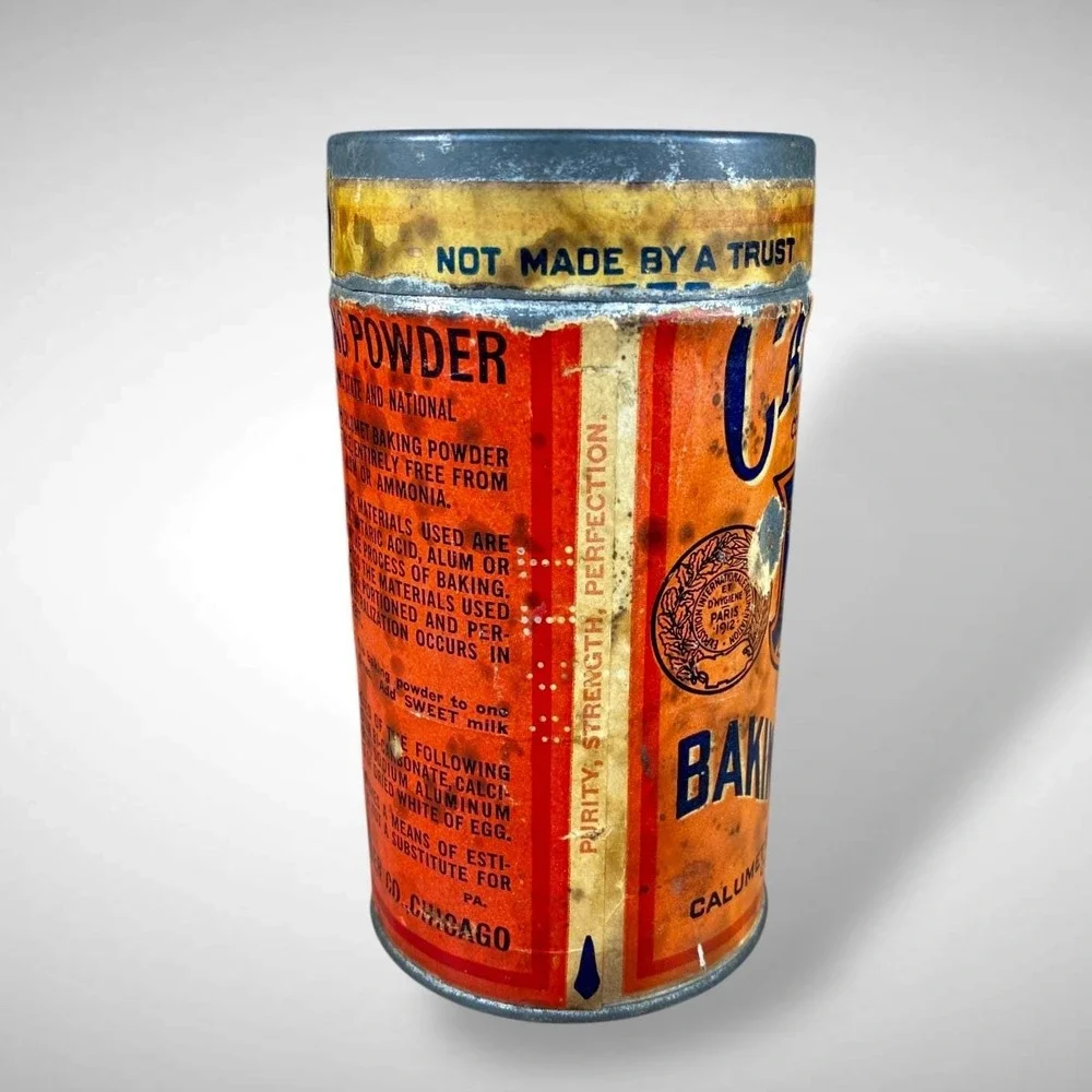 Calumet‎ Native American Baking Powder Advertising Tin Litho Early 20th Vintage
